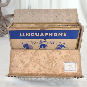 Coffret valisette Linguaphone Institute 16 disques 78T